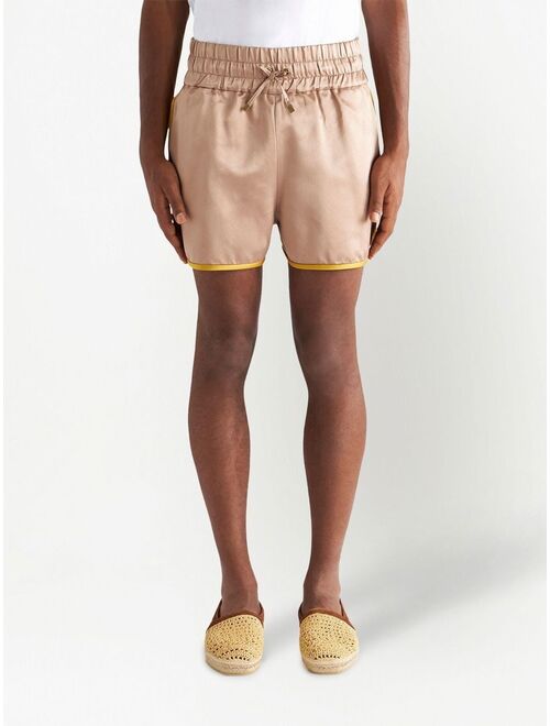 ETRO drawstring-waist silk shorts