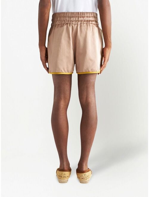 ETRO drawstring-waist silk shorts