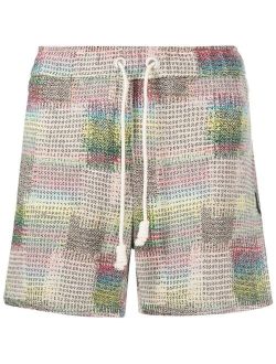 jacquard-pattern shorts