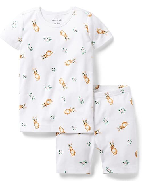 Janie and Jack Bunny Short Tight Fit Sleepwear (Toddler/Little Kids/Big Kids)