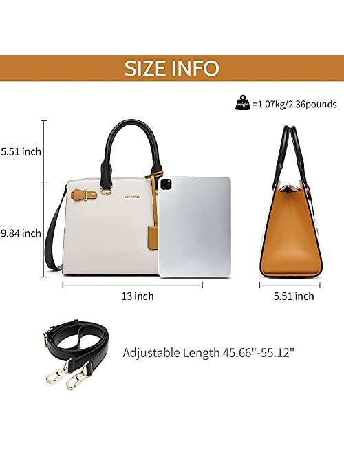 BOSTANTEN Briefcase for Women 15.6 Inch Genuine Leather Laptop Briefcase Shoulder Work Tote Bag Purse