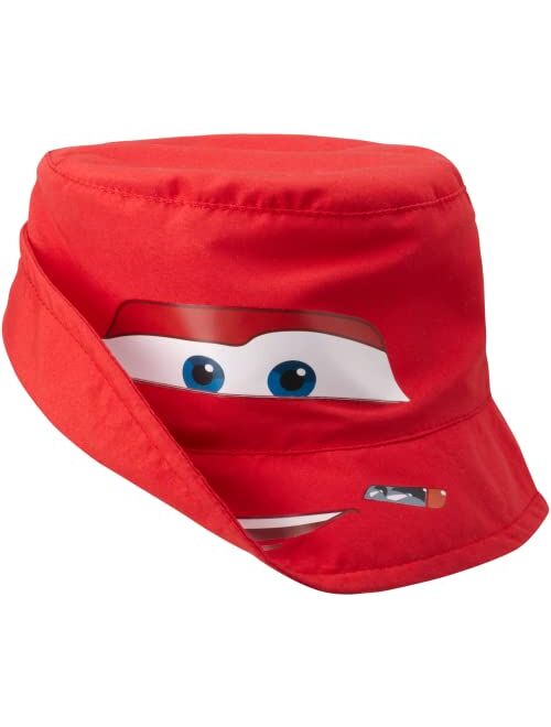 Disney Boys' Mickey Mouse & Cars Lightning McQueen Bucket Hat - Reversible Sun Hat (Age: 12 Months - 7)