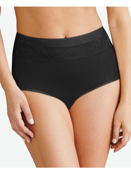 BALI Women's Beautifully Confident Brief Period Underwear With Light Leak Protection DFLLB1