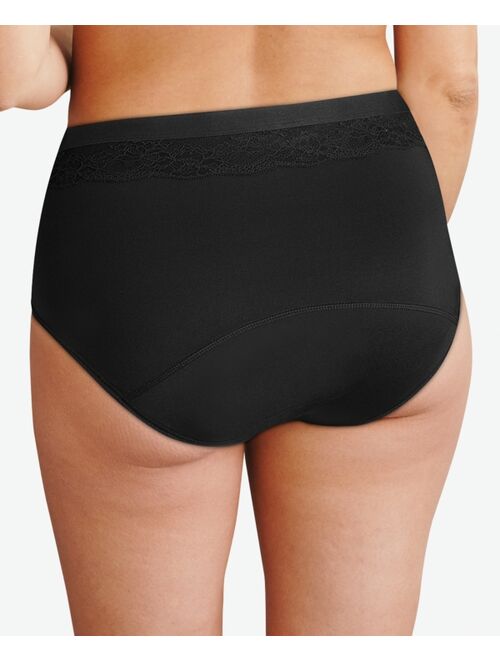 BALI Women's Beautifully Confident Brief Period Underwear With Light Leak Protection DFLLB1