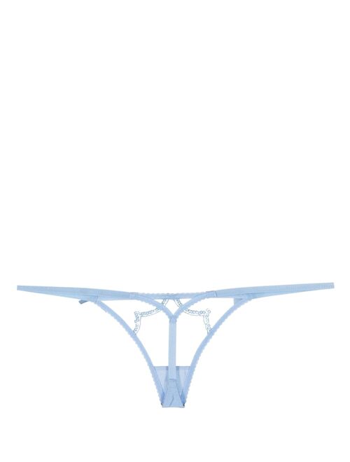 Agent Provocateur Lorna Party sequin-embellished thongs