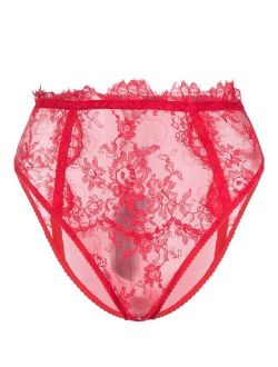 lace high-waisted briefs