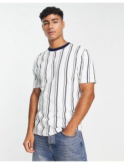 slim stripe t-shirt in navy