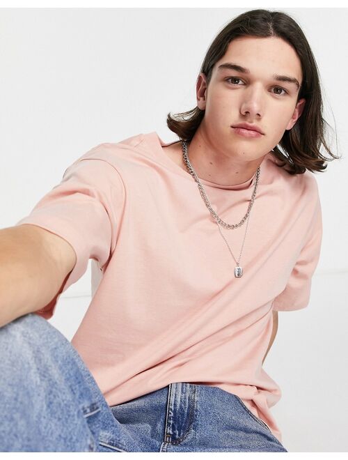 River Island oversized t-shirt in light pink