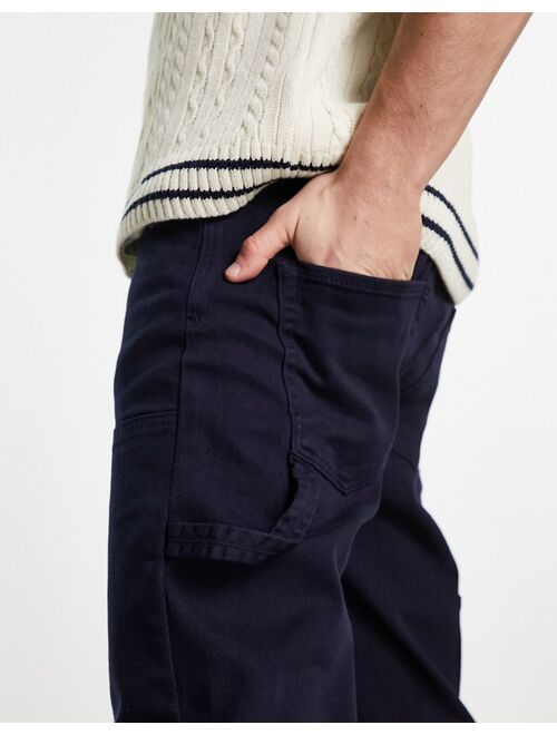 River Island smart chinos in navy