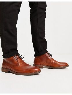 smart leather boots in brown