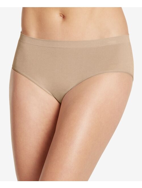 JOCKEY Smooth and Shine Seamfree Heathered Hipster Underwear 2187, available in extended sizes