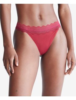 Women's Lace-Trim Thong Underwear QD3837