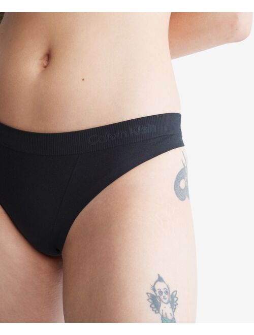 CALVIN KLEIN Women's Bonded Flex Thong Underwear QF6611