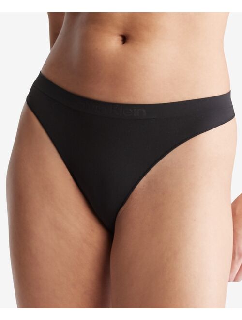 CALVIN KLEIN Women's Bonded Flex Mid-Rise Thong Underwear QD3958