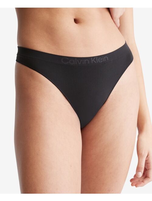 CALVIN KLEIN Women's Bonded Flex Mid-Rise Thong Underwear QD3958