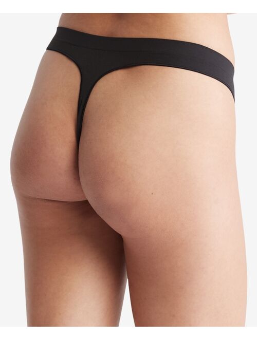 CALVIN KLEIN Women's Bonded Flex Mid-Rise Thong Underwear QD3958