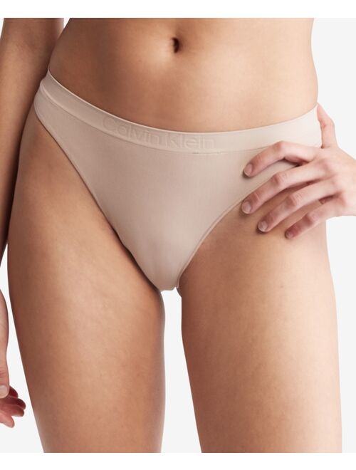 CALVIN KLEIN Women's Bonded Flex Mid-Rise Thong Underwear QD3958