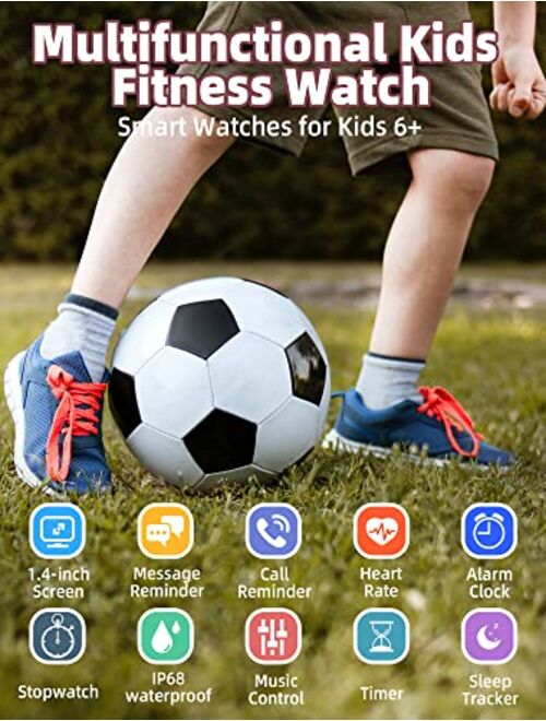 Slothcloud Kids Smart Watch for Boys Girls,IP68 Waterproof Kids Fitness Activity Tracker Watch,Heart Rate Sleep Monitor,8 Sport Modes, Pedometers, Calories Counter, Alarm