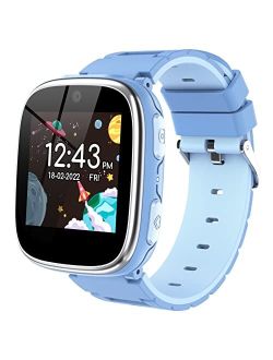 Berilona Kids Smart Watch Girls Boys - Smart Watch for Kids Game Smart Watch Gifts for 4-12 Years Old with 15 Games Camera Alarm Video Music Player Pedometer Flashlight B
