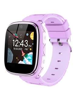Berilona Kids Smart Watch Girls Boys - Smart Watch for Kids Game Smart Watch Gifts for 4-12 Years Old with 15 Games Camera Alarm Video Music Player Pedometer Flashlight B