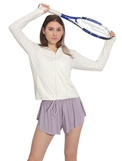 Hody Lovy Womens Butterfly Flowy Shorts for Summer Cute Preppy Skirt Shorts Athletic Workout Running Gym Shorts with Pocket