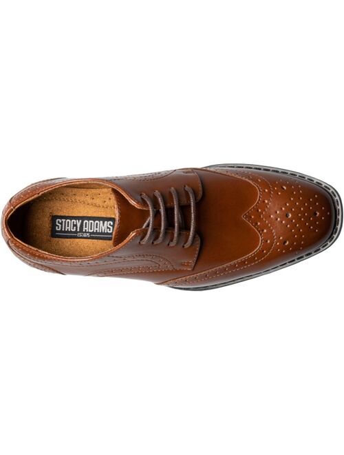 STACY ADAMS Big Boys Kaine Jr. Wingtip Oxford Shoes