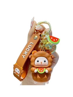 BEXOA Cute Keychain Christmas Gift - New Year Kawaii Lamb Keychains Boy Girl Bag Backpack Charms Women Men Car Key Ring