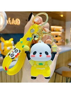 BEXOA Cute Keychain Christmas Gift - New Year Kawaii Keychains Panda Backpack Charms Women Men Car Key Ring