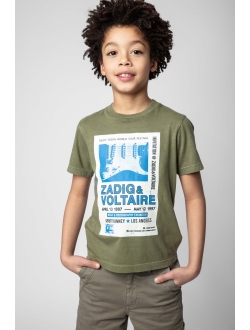 Zadig & Voltaire Kids logo-print cotton T-shirt