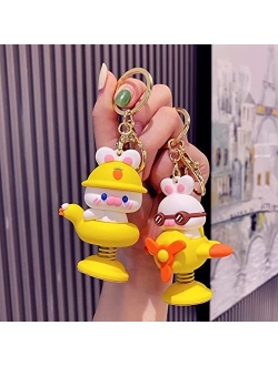 BEXOA Cute Keychain Christmas Gift - New Year Kawaii Animal Keychains Boy Girl Bag Backpack Charms Women Men Car Key Ring