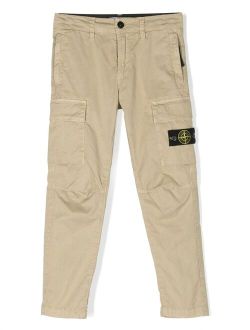 Junior Compass-motif cargo trousers
