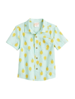 Toddler Boy Jumping Beans Button Front Shirt