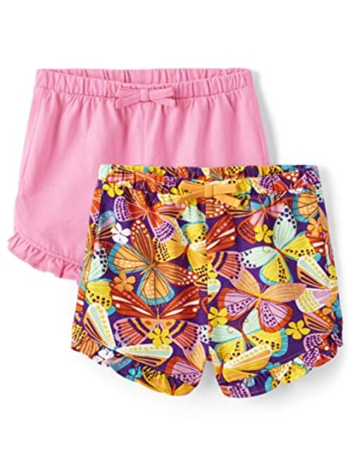 The Children's Place Baby Girls' Pull on Everyday Shorts 2 Pack