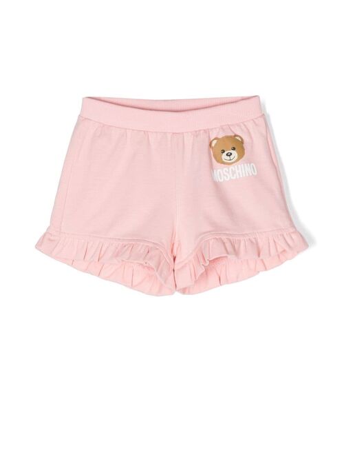 Moschino Kids Teddy Bear motif shorts