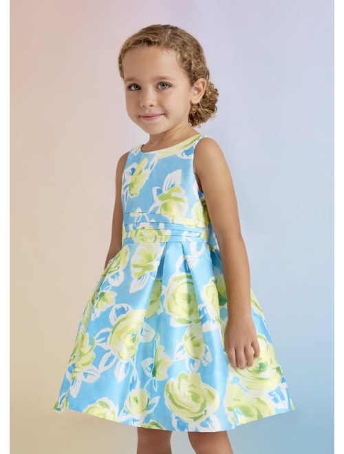 Abel & Lula floral-print pleated dress