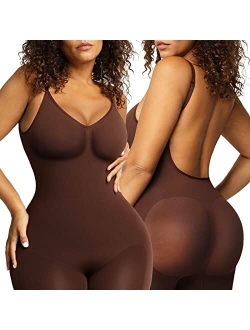 Popilush Full Body Shapewear Backless Seamless Bodysuit for Women Tummy Control Butt Lifter