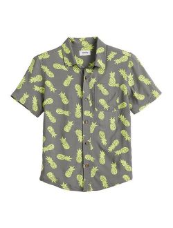 Boys 8-20 Sonoma Goods For Life Printed Button-Up Shirt