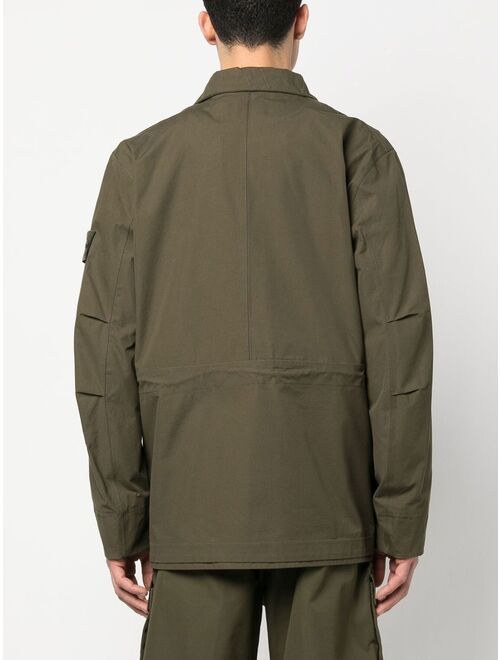Stone Island Compass-patch long-sleeved jacket