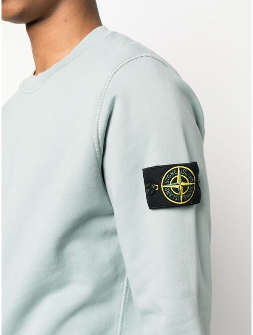 Stone Island logo-patch sleeve sweatshirt