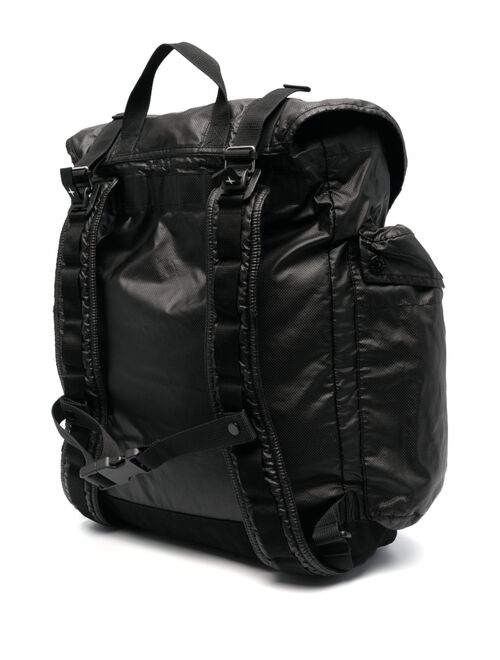 Stone Island logo-embellished multi-pocket backpack