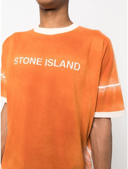 Stone Island logo-print cotton T-shirt