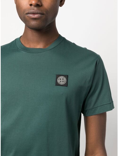 Stone Island Compass-patch cotton T-shirt