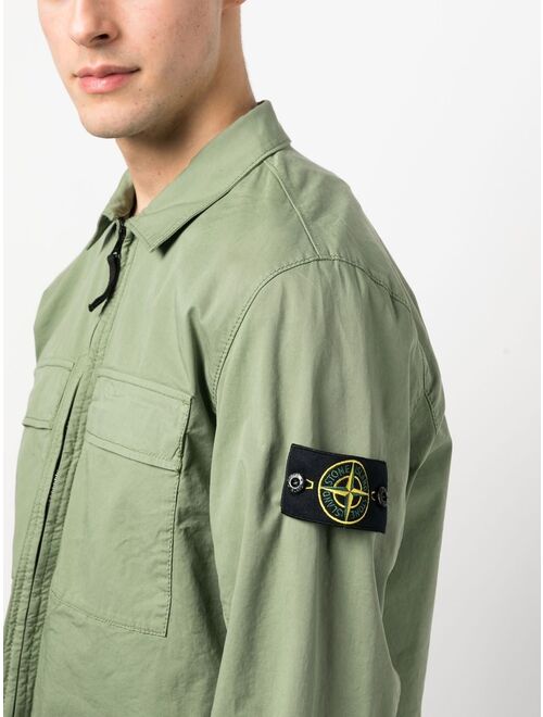 Stone Island Compass-logo shirt jacket
