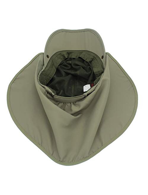 Home Prefer Boys UPF 50+ Sun Protection Cap Quick Dry Fishing Hat with Neck Flap