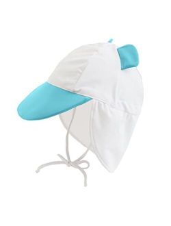 Cuddle Club Baby Sun Hat | UPF 50+ Sun Protection All-Day Adjustable Infant Sun Hat for Head, Neck & Eyes
