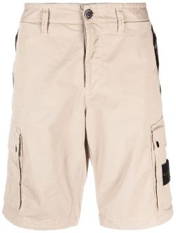 Compass-patch cargo shorts