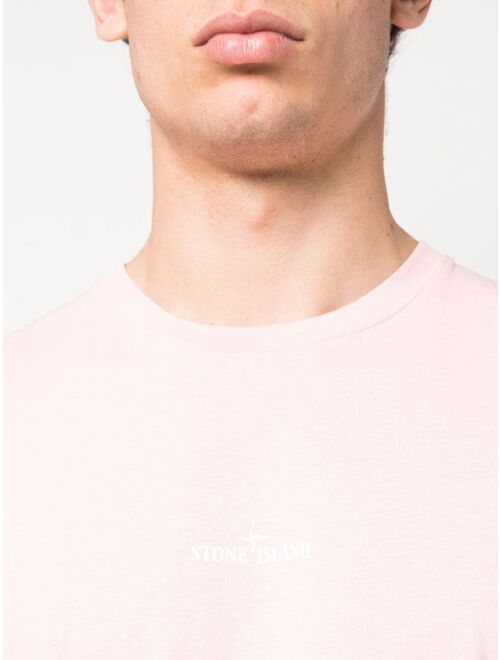 Stone Island logo-print cotton T-shirt
