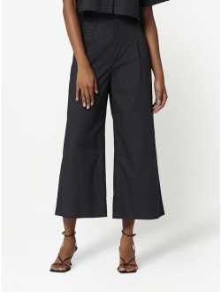 Equipment wide-leg cropped trousers