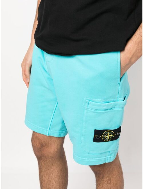 Stone Island Compass-patch cargo shorts