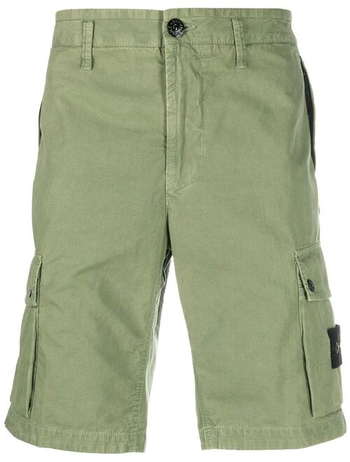 Stone Island Compass-patch cargo shorts